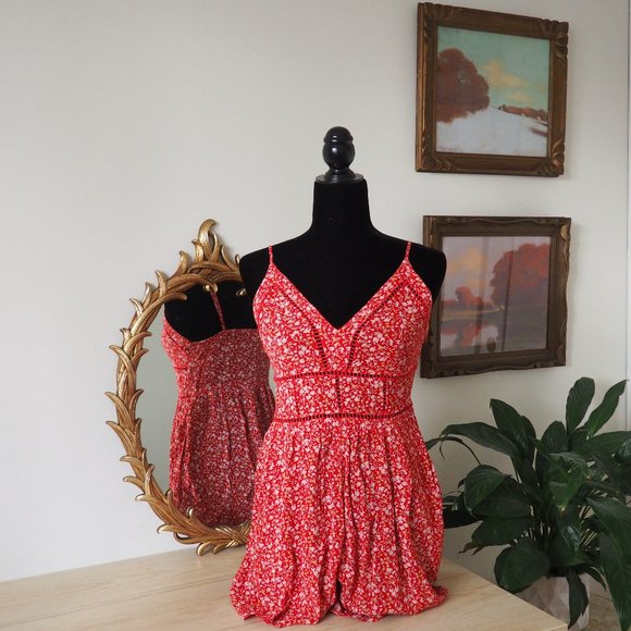 American Eagle Outfitters Dresses & Skirts - ✨ 2/$30 ✨ AE Red Romper